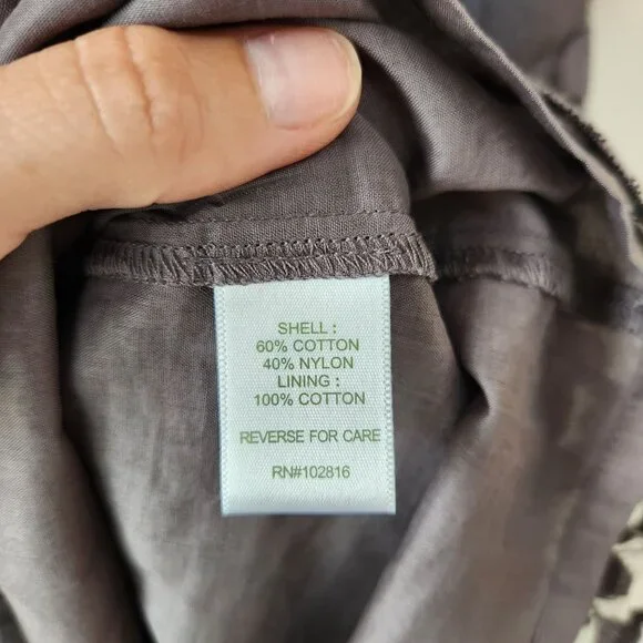 Garnet Hill Grey Boheme Lace Dress Shift Style Cocktail Formal Women's 18 - Picture 8 of 9